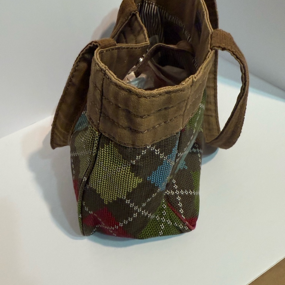 Thirty-One Argyle Shoulder Bag in Brown and Multicolor, Fall and Winter - Picture 3 of 9